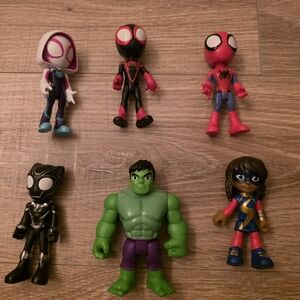 Marvel Action Figure Set, Spidey and His Amazing Friends. 6ct